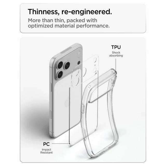 Чехол Spigen Ultra Hybrid для iPhone 18 Pro Max | 17 Pro Max Crystal Clear (ACS12116)