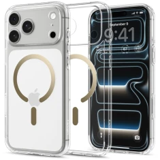 Чохол Spigen Ultra Hybrid для iPhone 18 Pro Max | 17 Pro Max Clear Gold with MagSafe (ACS12120)