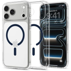 Чохол Spigen Ultra Hybrid для iPhone 18 Pro Max | 17 Pro Max Clear Deep Blue with MagSafe (ACS12121)