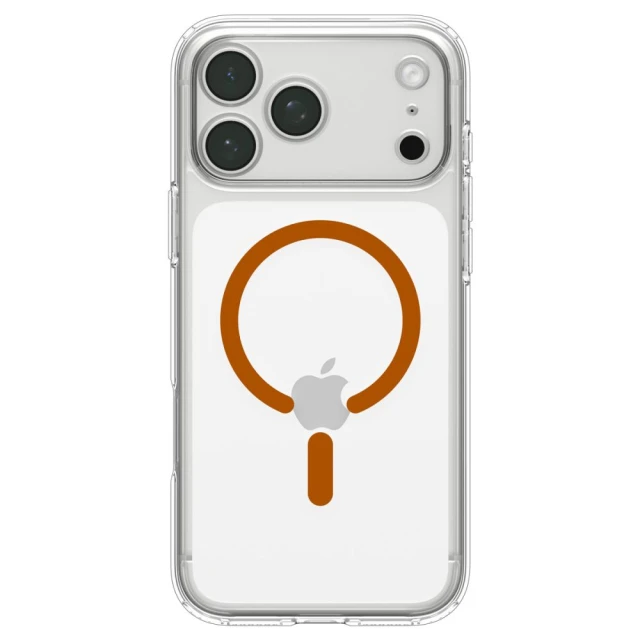 Чохол Spigen Ultra Hybrid для iPhone 18 Pro Max | 17 Pro Max Clear Orange (ACS12122)