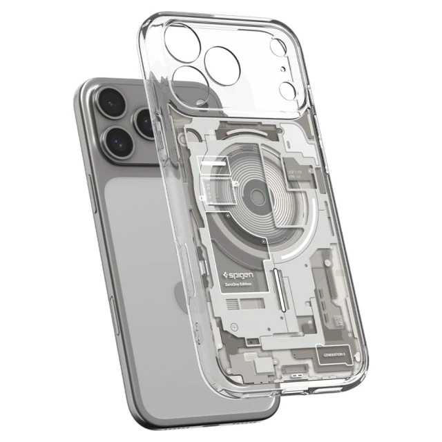 Чохол Spigen Ultra Hybrid Zero One для iPhone 18 Pro Max | 17 Pro Max Natural Titanium (ACS12127)
