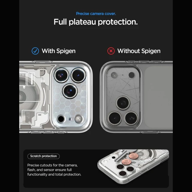 Чохол Spigen Ultra Hybrid Zero One для iPhone 18 Pro Max | 17 Pro Max Natural Titanium (ACS12127)
