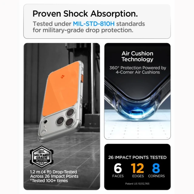 Чохол Spigen Ultra Hybrid T Mag для iPhone 18 Pro Max | 17 Pro Max Orange (ACS12133)
