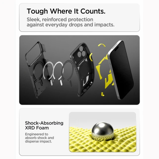 Чохол Spigen Tough Armor T Mag для iPhone 18 Pro Max | 17 Pro Max Black (ACS12136)