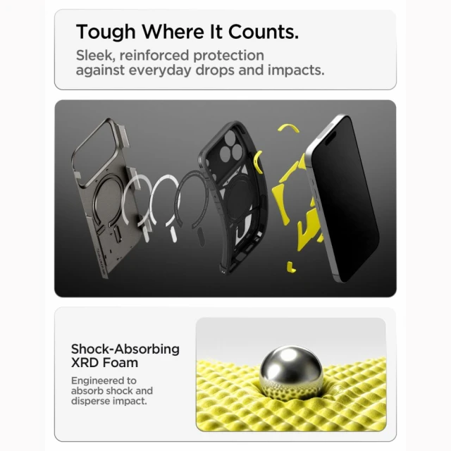Чохол Spigen Tough Armor T Mag для iPhone 18 Pro Max | 17 Pro Max Grey (ACS12137)