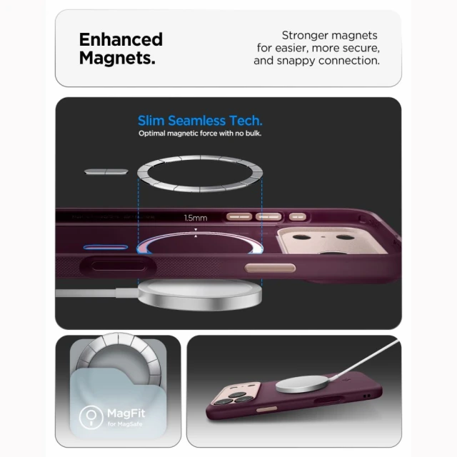 Чохол Spigen Nano Pop Mag для iPhone 18 Pro Max | 17 Pro Max Burgundy with MagSafe (ACS12141)