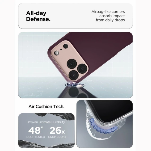 Чохол Spigen Nano Pop Mag для iPhone 18 Pro Max | 17 Pro Max Burgundy with MagSafe (ACS12141)