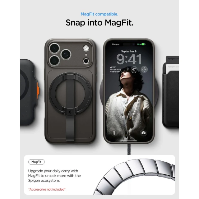 Чохол Spigen Thin Fit Mag для iPhone 18 Pro | 17 Pro Black (ACS12144)