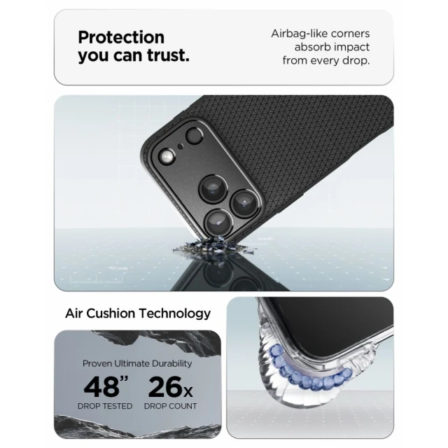 Чохол Spigen Liquid Air для iPhone 18 Pro | 17 Pro Black (ACS12149)