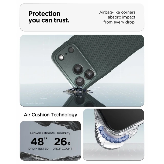 Чохол Spigen Liquid Air для iPhone 18 Pro | 17 Pro Green (ACS12151)