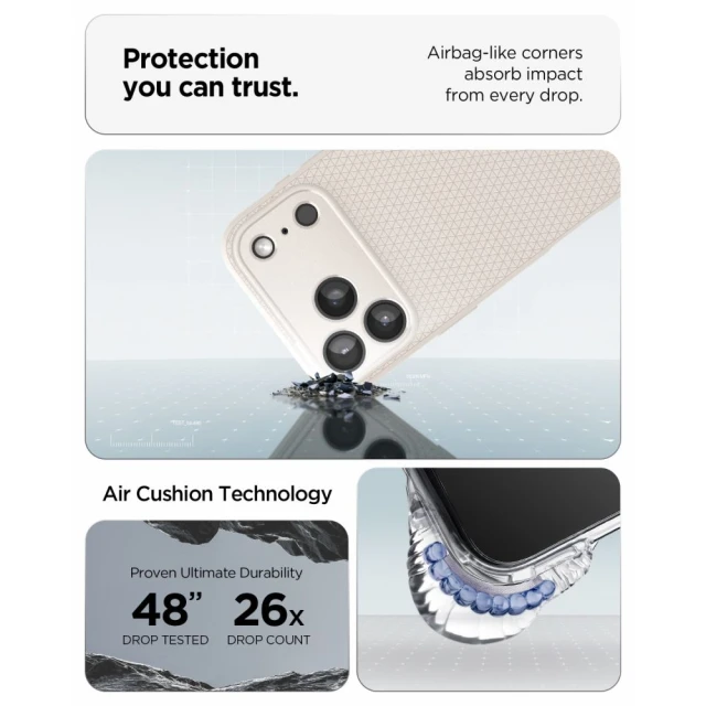 Чохол Spigen Liquid Air для iPhone 18 Pro | 17 Pro Grey (ACS12152)