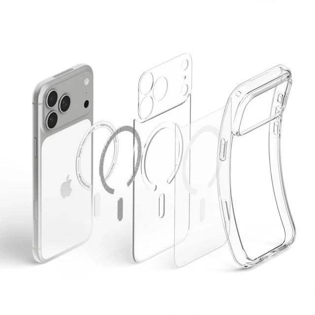 Чехол Spigen Ultra Hybrid для iPhone 18 Pro | 17 Pro White with MagSafe (8800337252811)