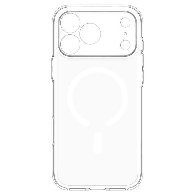 Чехол Spigen Ultra Hybrid для iPhone 18 Pro | 17 Pro White with MagSafe (8800337252811)