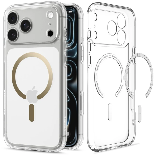 Чехол Spigen Ultra Hybrid для iPhone 18 Pro | 17 Pro Clear Gold (ACS12157)