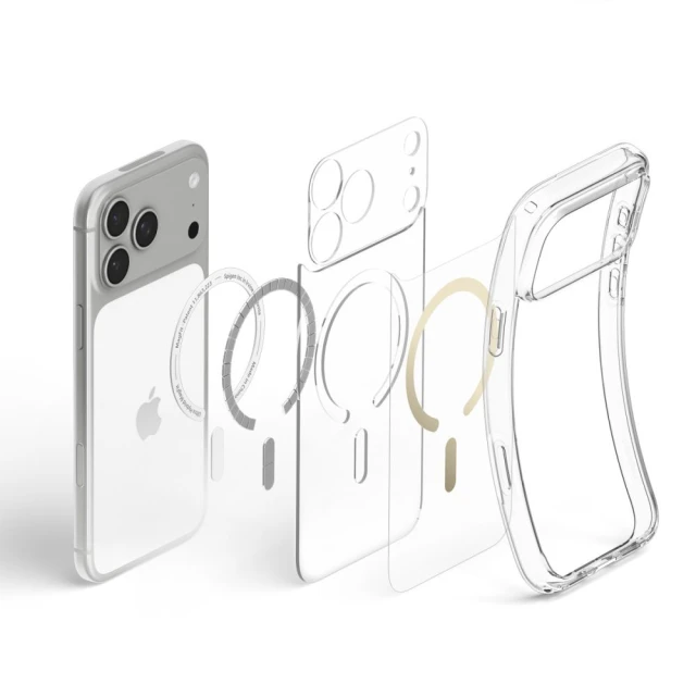 Чехол Spigen Ultra Hybrid для iPhone 18 Pro | 17 Pro Clear Gold (ACS12157)