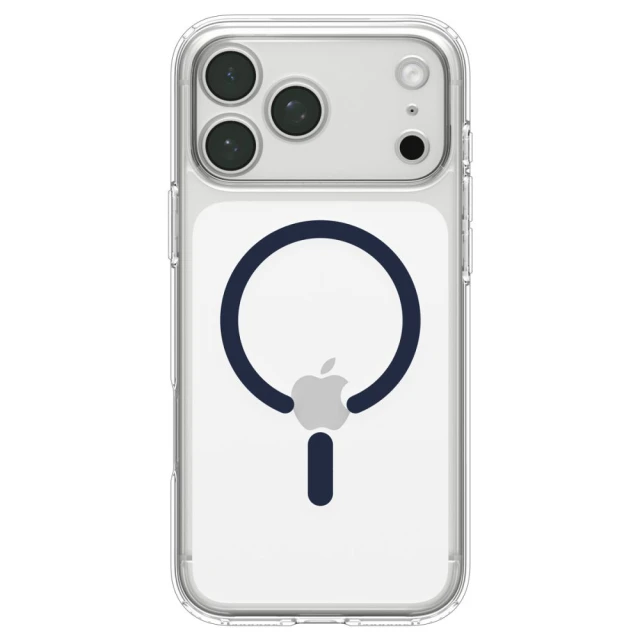 Чохол Spigen Ultra Hybrid MagSafe для iPhone 17 Pro Clear/Deep Blue (8800337252842)
