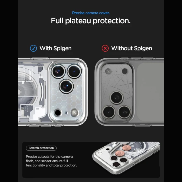 Чохол Spigen Ultra Hybrid для iPhone 18 Pro | 17 Pro Zero One White (ACS12163)