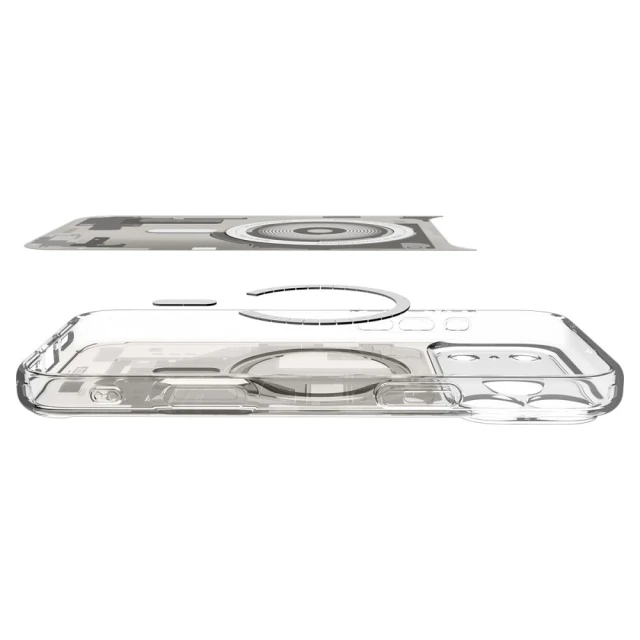 Чохол Spigen Ultra Hybrid для iPhone 18 Pro | 17 Pro Zero One Silver (ACS12164)