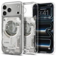 Чохол Spigen Ultra Hybrid для iPhone 18 Pro | 17 Pro Zero One Silver (ACS12164)