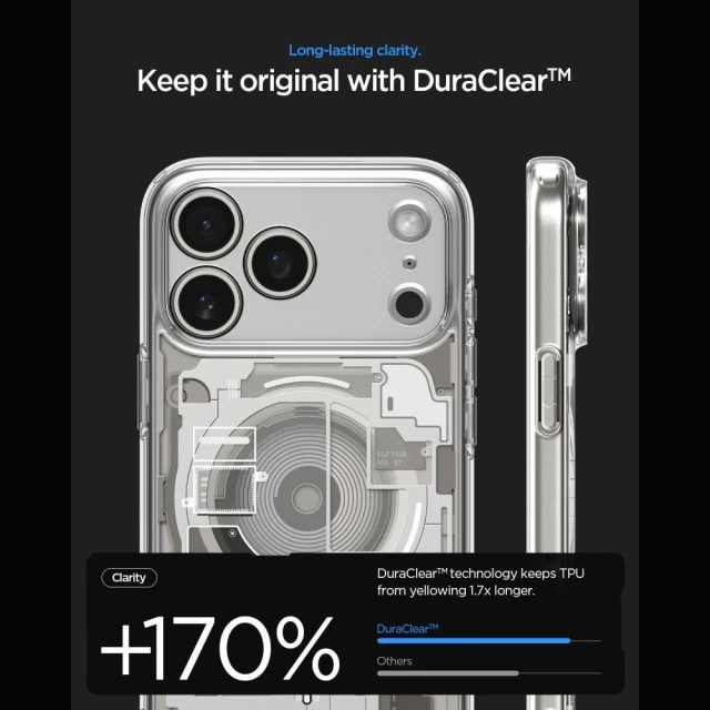 Чохол Spigen Ultra Hybrid для iPhone 18 Pro | 17 Pro Zero One Silver (ACS12164)