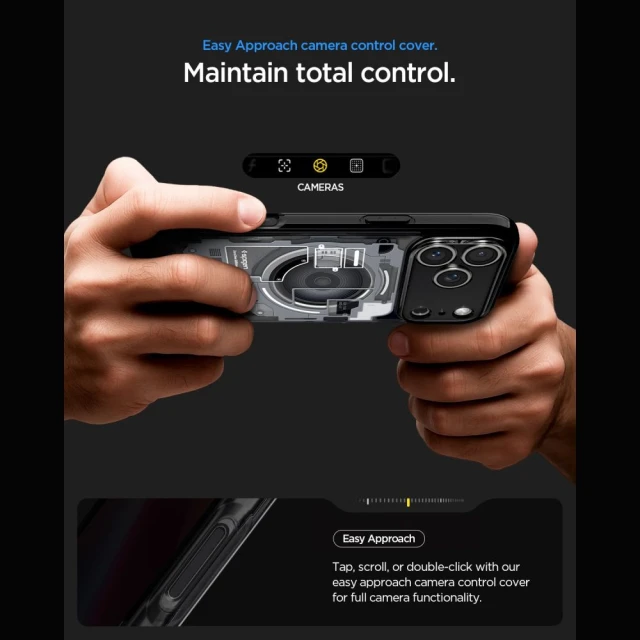 Чохол Spigen Ultra Hybrid для iPhone 18 Pro | 17 Pro Zero One Black (ACS12165)