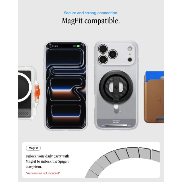 Чохол Spigen Ultra Hybrid Mag для iPhone 18 Pro | 17 Pro Silver (ACS12167)