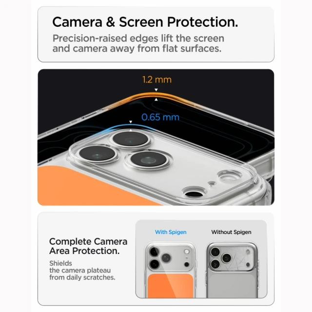 Чохол Spigen Ultra Hybrid T для iPhone 18 Pro | 17 Pro Glossy Orange (ACS12170)