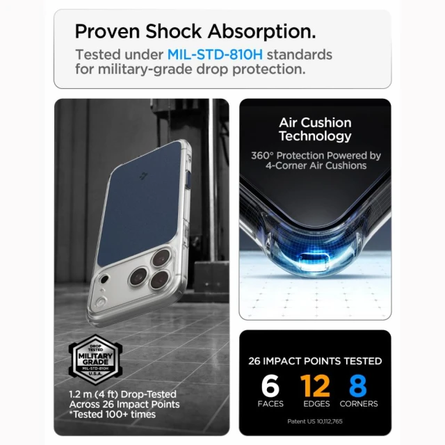 Чохол Spigen Ultra Hybrid T Mag для iPhone 18 Pro | 17 Pro Blue (ACS12172)