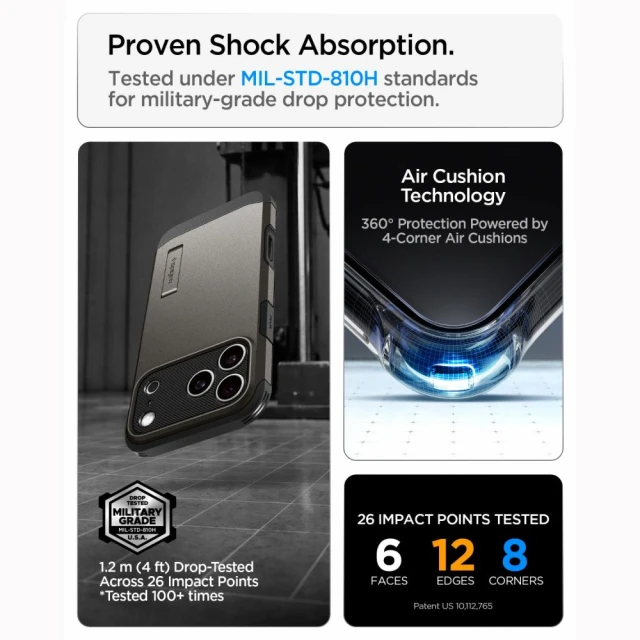 Чохол Spigen Tough Armor T Mag для iPhone 18 Pro | 17 Pro Grey (ACS12174)
