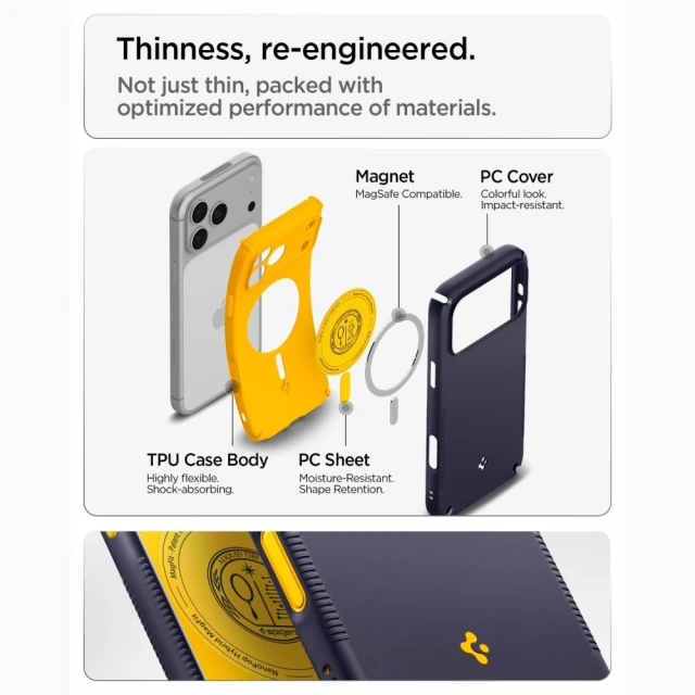 Чохол Spigen Nano Pop Hybrid Mag для iPhone 18 Pro | 17 Pro Navy (ACS12175)