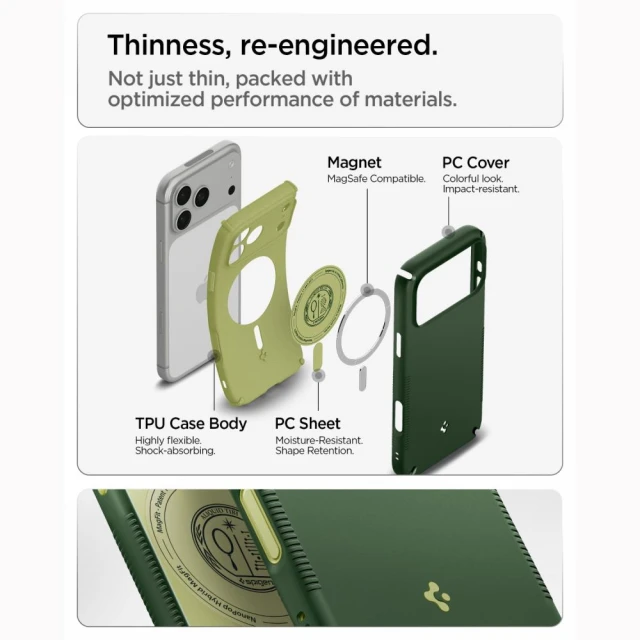 Чохол Spigen Nano Pop Hybrid Mag для iPhone 18 Pro | 17 Pro Green (ACS12176)