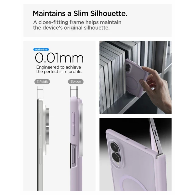 Чохол SPIGEN Airskin Zero для Samsung Galaxy Fold8 Lavender (ACS12405)