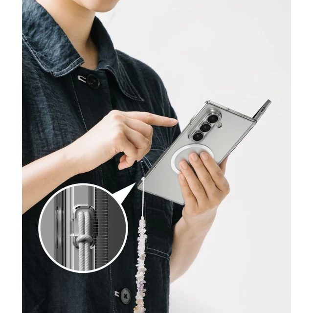 Чохол Ringke Slim Magnetic для Samsung Galaxy Fold 8 Ultra Clear (8800380460485)