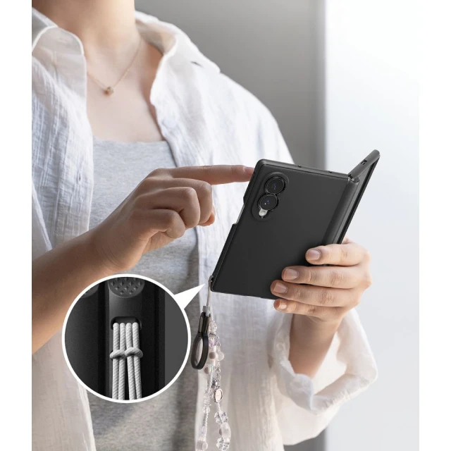 Чохол Ringke Onyx Flap Magnetic для Galaxy Fold 8 Black (8800380460539)
