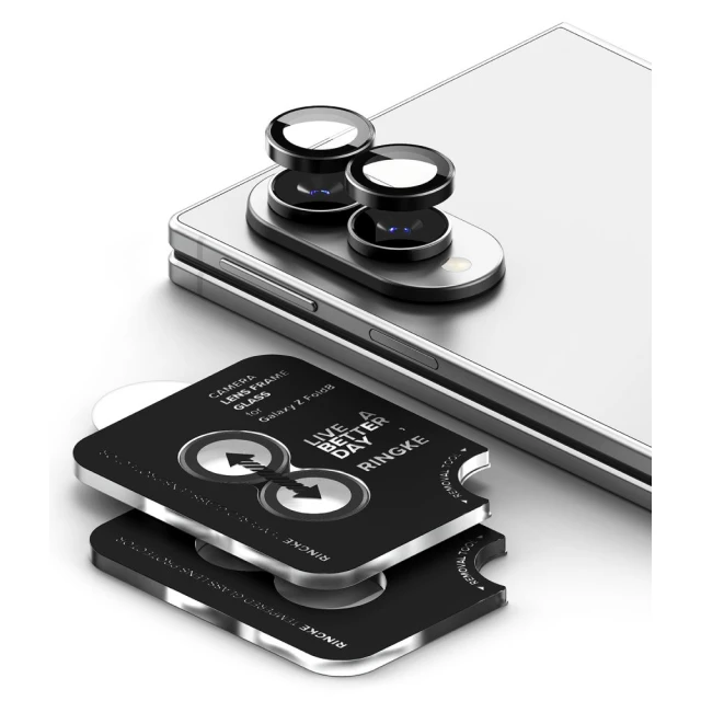Защитное стекло для камеры Ringke Camera Frame для Samsung Galaxy Fold 8 Black (2 pack) (8800380460577)