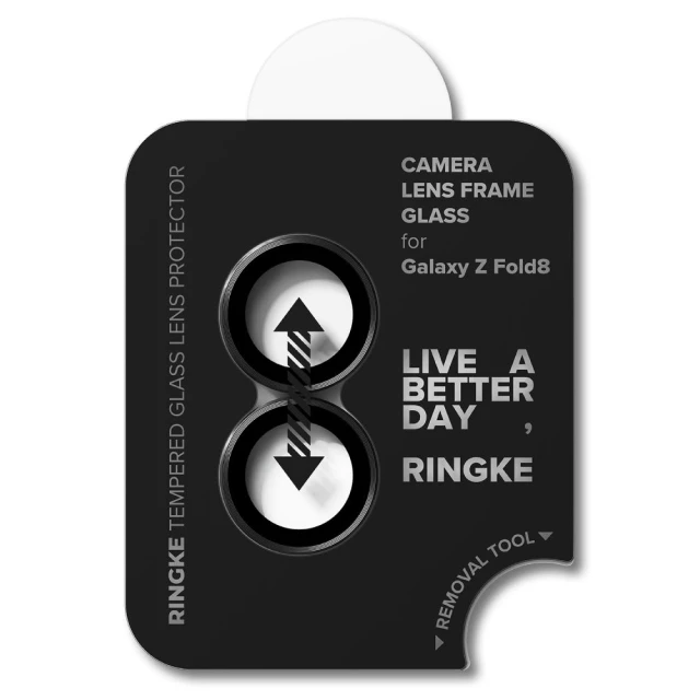 Защитное стекло для камеры Ringke Camera Frame для Samsung Galaxy Fold 8 Black (2 pack) (8800380460577)