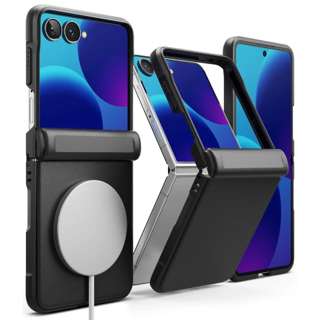 Чохол Ringke Onyx Flap Magnetic для Samsung Galaxy Flip 8 Black with MagSafe (8800380460591)