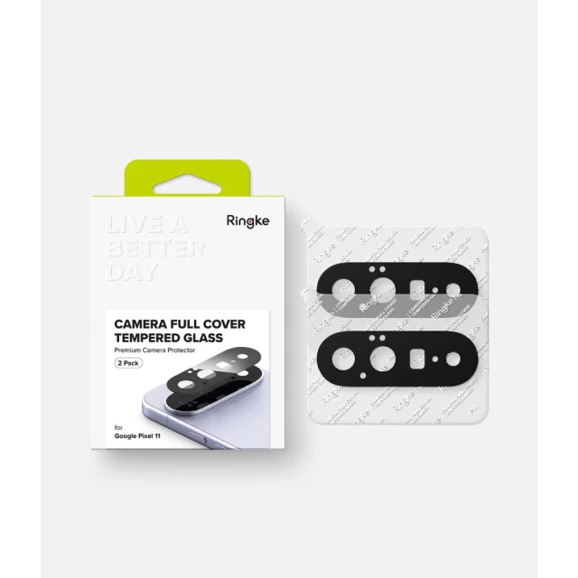 Захисне скло для камери Ringke Camera Full Cover для Google Pixel 11 Black (2 pack) (8800380461482)