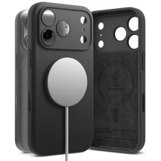 Чохол Ringke Silicone Magnetic для iPhone 18 Pro Max Black with MagSafe (8800380462021)