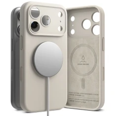 Чохол Ringke Silicone Magnetic для iPhone 18 Pro Max Stone with MagSafe (8800380462083)