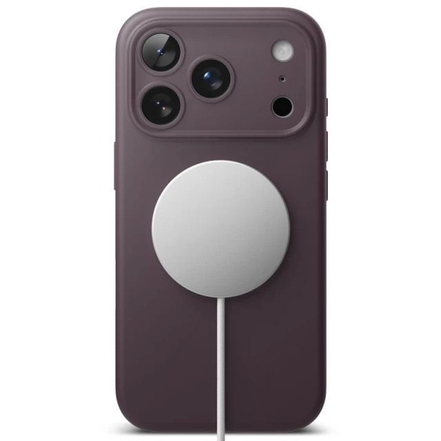 Чохол Ringke Silicone Magnetic для iPhone 18 Pro Max Dark Cherry with MagSafe (8800380462144)