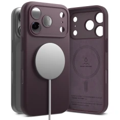 Чохол Ringke Silicone Magnetic для iPhone 18 Pro Max Dark Cherry with MagSafe (8800380462144)