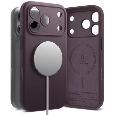 Чохол Ringke Silicone Magnetic для iPhone 18 Pro Dark Cherry with MagSafe (8800380463172)