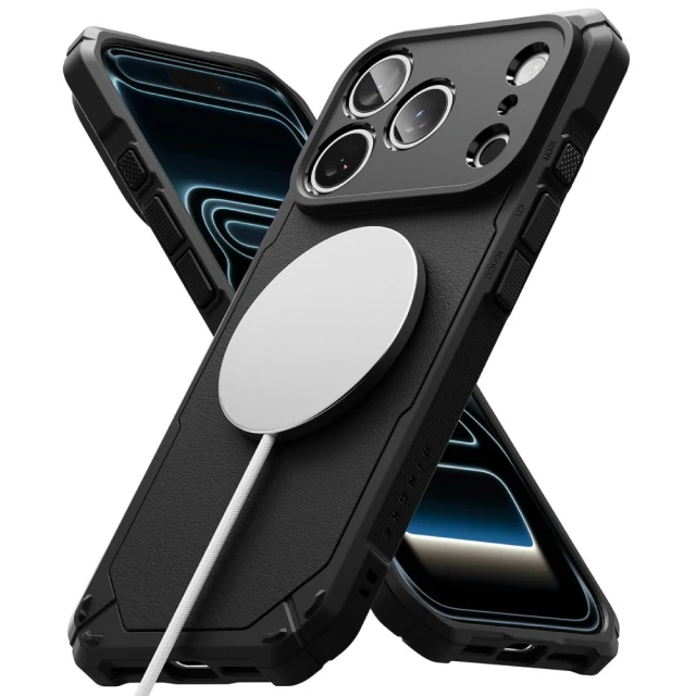 Чехол Ringke Rugged Gear Magnetic для iPhone 18 Pro | 17 Pro Black (8800380463295)