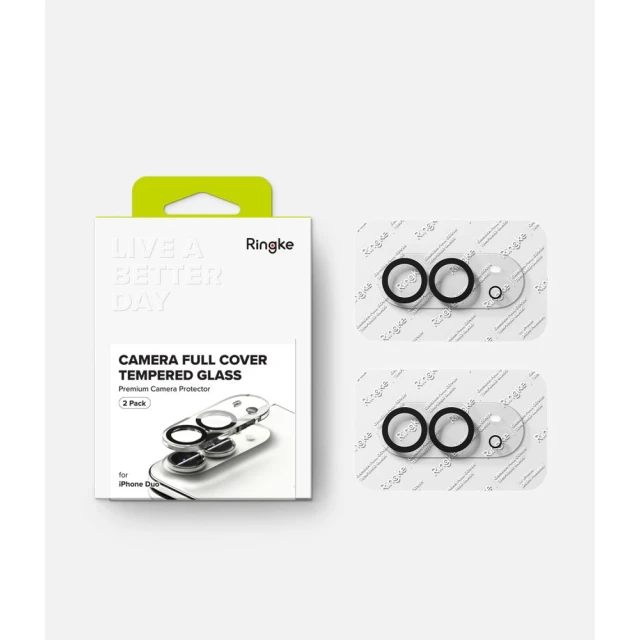 Захисне скло для камери Ringke Camera Full Cover (2 pack) для iPhone Duo Black (8800380464353)