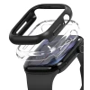Чохол Ringke Slim для Apple Watch 12 46mm Clear + Matte Black 2шт (8800380466593)