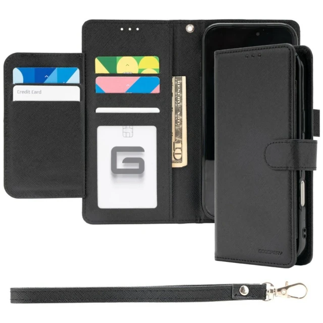 Чохол-книжка Mercury Essential Diary для Apple iPhone 17 Pro Max Black (8800393595259)