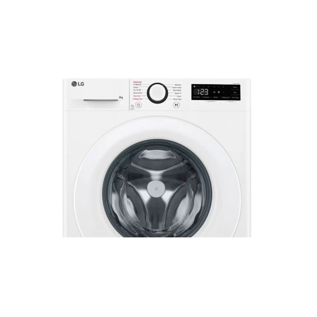 Пральна машина з інверторним двигуном фронтальна LG 8 кг 1200 об/хв White (8806084688170)
