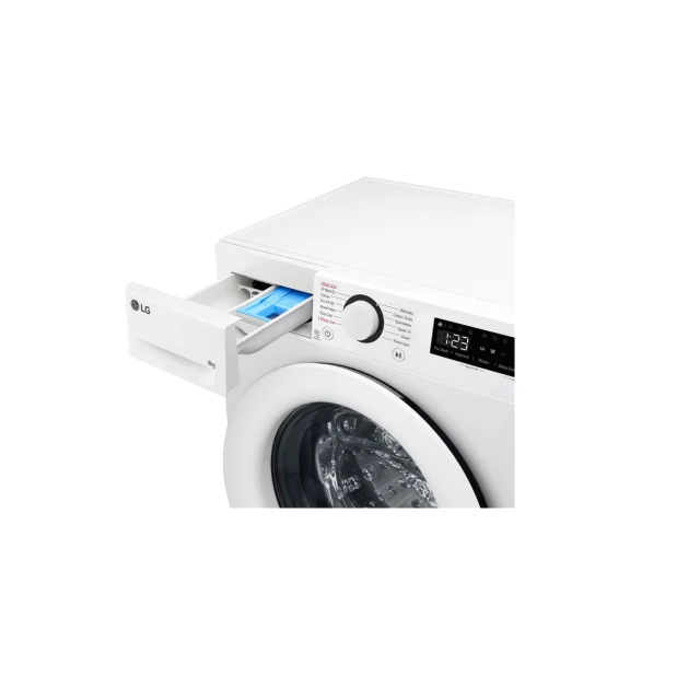Пральна машина з інверторним двигуном фронтальна LG 8 кг 1200 об/хв White (8806084688170)