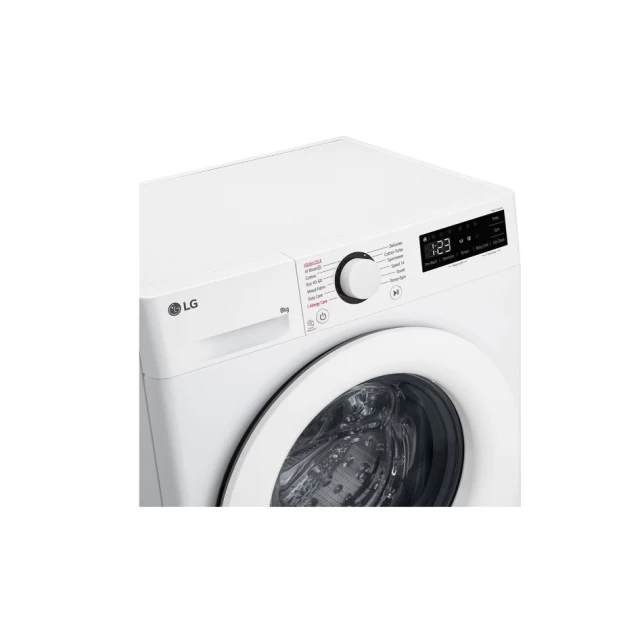 Пральна машина з інверторним двигуном фронтальна LG 8 кг 1200 об/хв White (8806084688170)